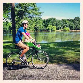 Radfahren mit Papa