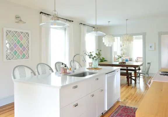 Beach House Kitchen After From Pantry To Living