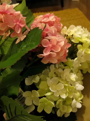 נייד Hydrangea Fake Flowe