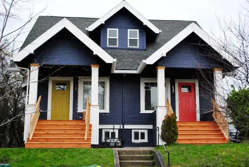 PDX Houses Blue bungalo