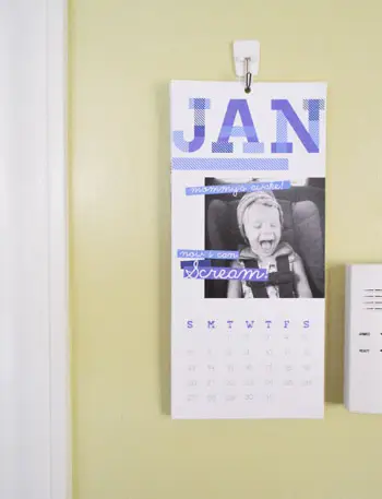 Kalender hängande