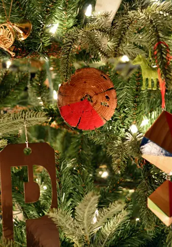 Detalle de madera de árbol rojo