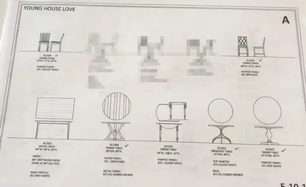 Esboços dos bastidores da linha de móveis YHL