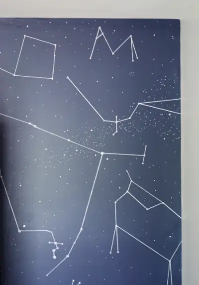 Outer Space Ragazzi Camera da letto-DIY-Constellation-Wall-Paint-Pen