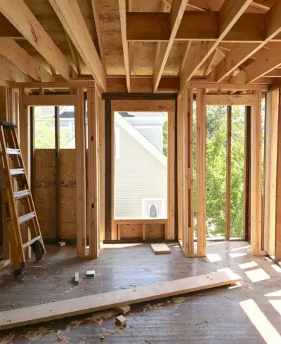 Duplex Construction Window Seat In Master