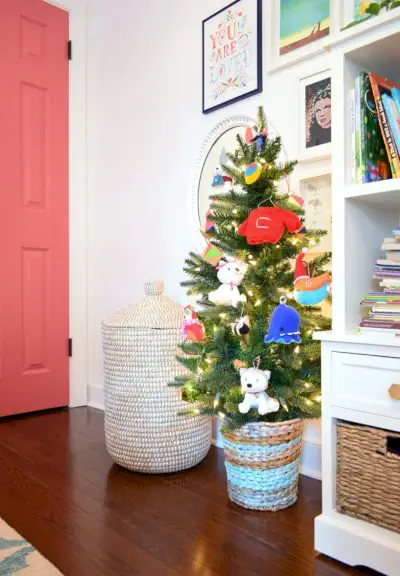 Holiday Christmas Tree Daughters Room Basket