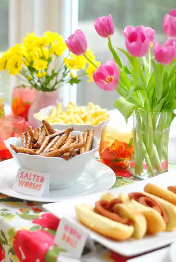 Party Food Spread Pretty Shot