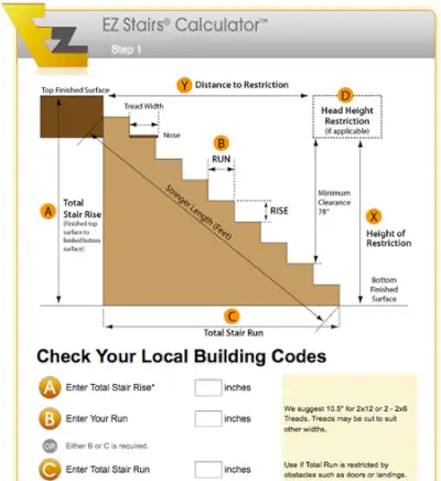 Calculateur d'escalier Stringers 11 EZ