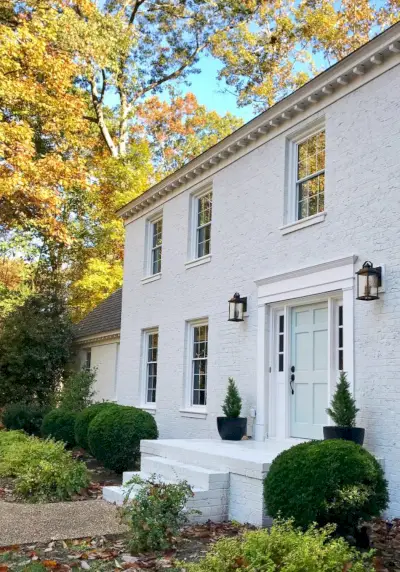 Peindre notre maison en brique en blanc !