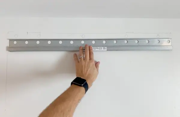 Ikea Kitchen Install Marking Metal Rail