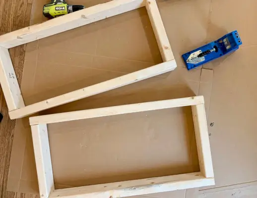 Instal·lació de blocs de suport de 2x4 de cuina Ikea