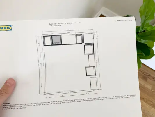 Installation des Ikea-Küchenplans