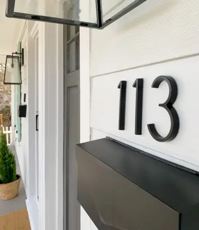 Duplex Front Verand Modern Home Depot House Number