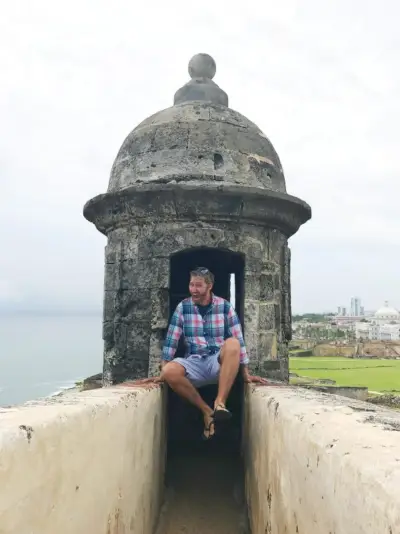 Puerto Rico Castillo John springt seltsam