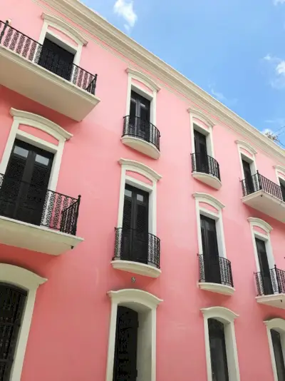 Puerto Rico Fargerike Old San Juan Pink