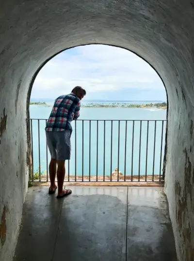 Puerto Rico Castillo Port cu vedere la apă