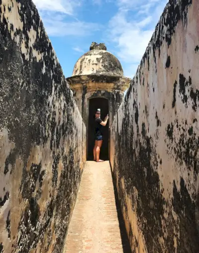 Castillos Sherry aus Puerto Rico macht ein Foto