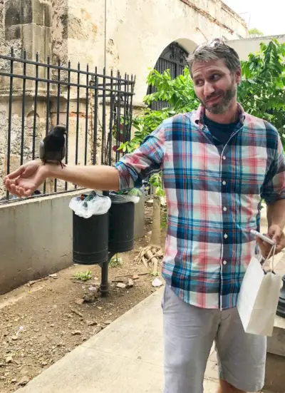 Porto Rico Vieux San Juan John Pigeon Sourire narquois