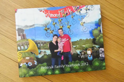 MyPublisher gebonden fotoboek met een jaar aan familiefoto's