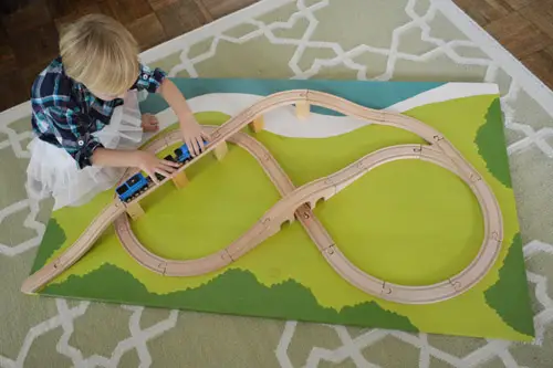 Comment faire un tableau de train pour enfants