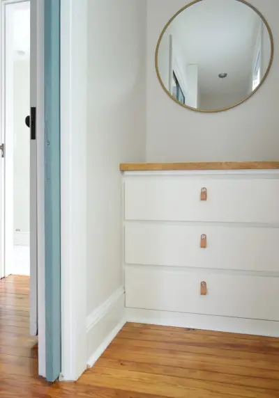 Ikea Malm Dresser Hack com a emmagatzematge de roba integrat