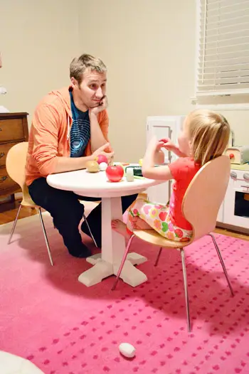 Table 4 : goûter avec papa