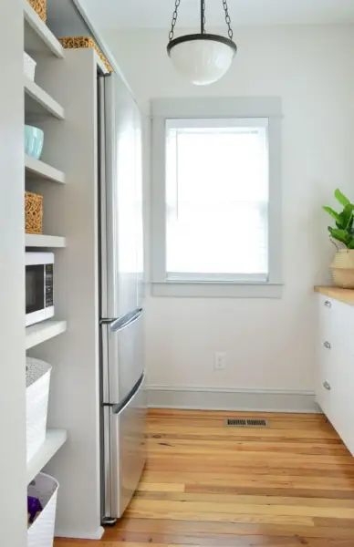 Ángulo del refrigerador de la despensa de la actualización de la casa de playa