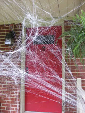 Webs de porxo de Halloween