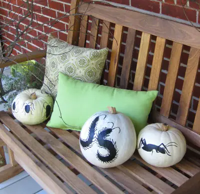 Halloween Porch Pumpkins