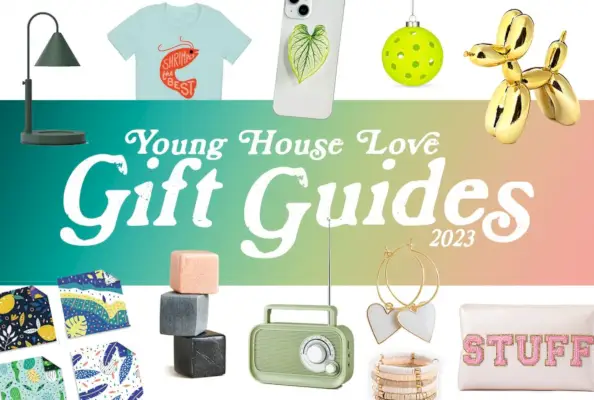 „Hy Our House 2023 Holiday Gift Guide“ reklamjuostės grafika