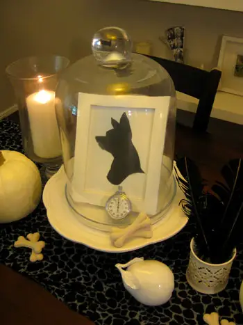 Décor de silhouette d'Halloween