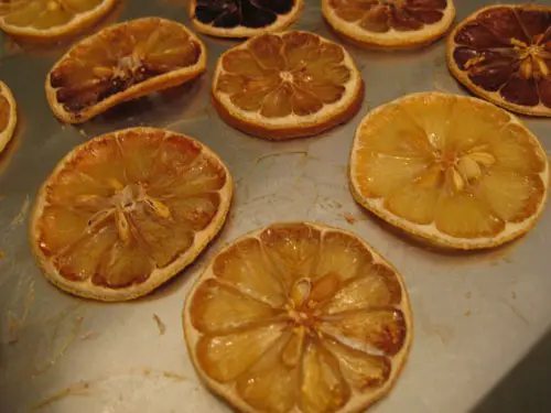 Citrons séchés de Noël