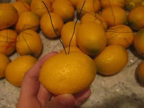 Božični DIY limonini poudarki