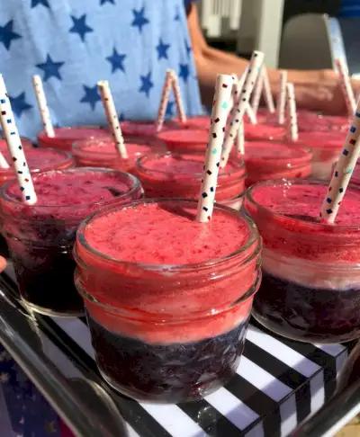 Smoothies para festa de 4 de julho