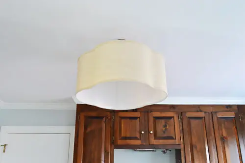 Quatrefoil linnen hanglamp met kap