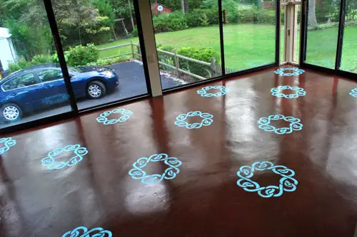 Stenciling Floor Final