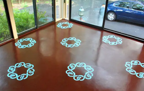 Stenciling Sunroom Final