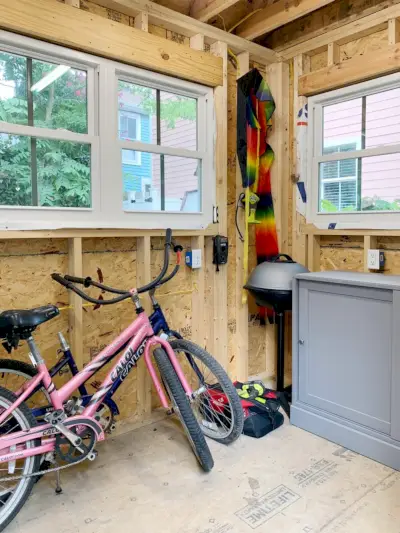 Beach Shed Organization Bikes