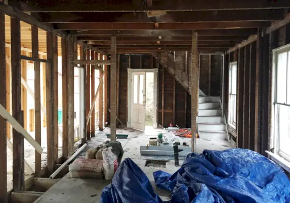 Beach House Rebuild Downstairs Kitchen Innan