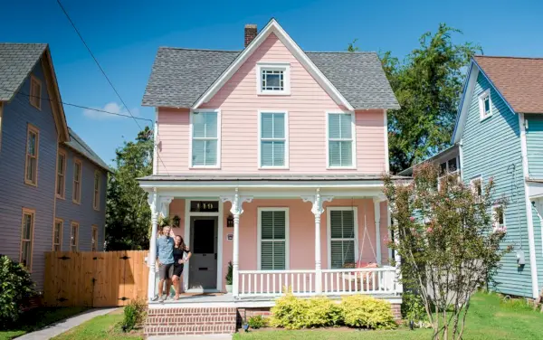 Foto familiar de la casa de playa John Sherry House completa