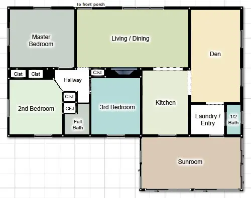 Sådan kommer du på et farveskema for hele huset