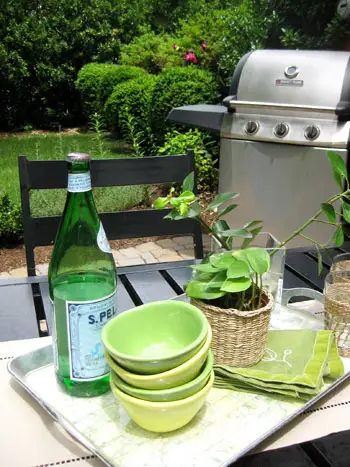 cambio de imagen de barbacoa en el patio trasero