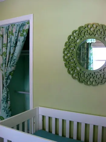 Rideau de lit de bébé miroir