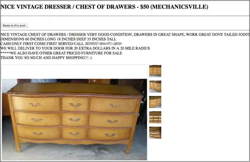 Claras Dresser 1