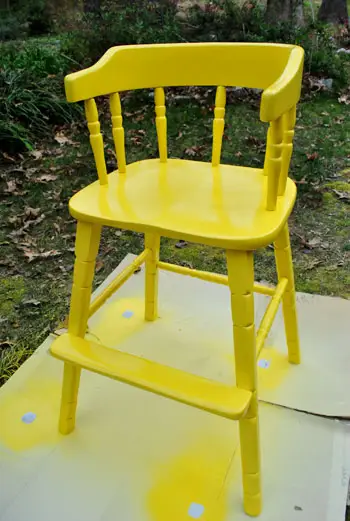 Chaise Haute Jaune