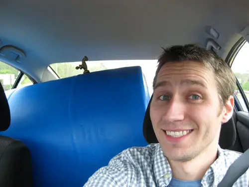 Rain Barrel John In Car