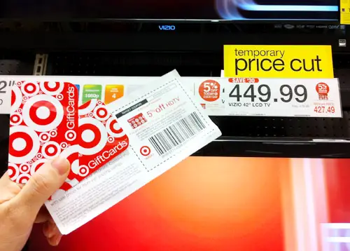 TV-coupons in de winkel