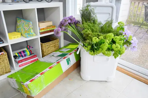 HGTV Cooler Of Flowers