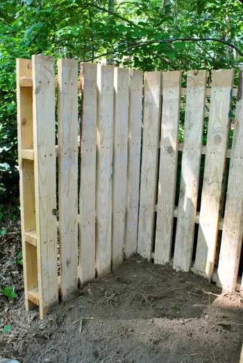 Troisième palette de compost activée