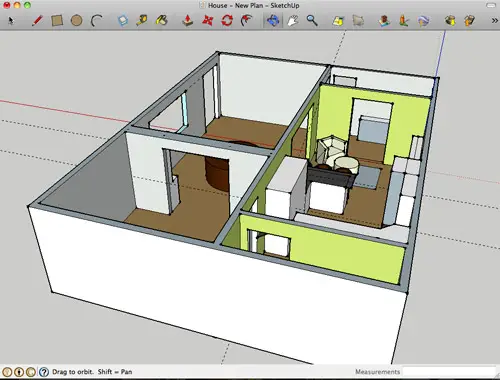 3D skica nahoru 2